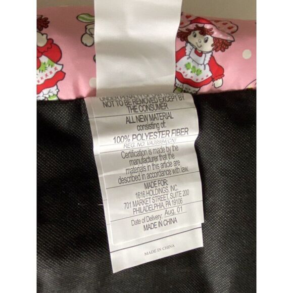 Strawberry Shortcake Small Dog Cat Pet Bed 20 X 16 X 6 Inches Pink Nesting NEW - Picture 15 of 15
